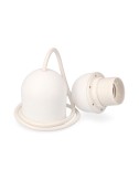 Conjunto colgante blanco e27 longitud 80cm
