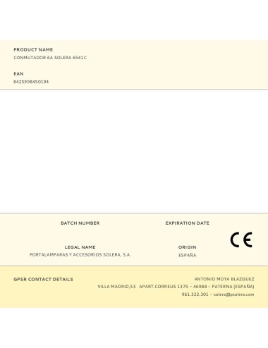 Conmutador 6a solera 6541c