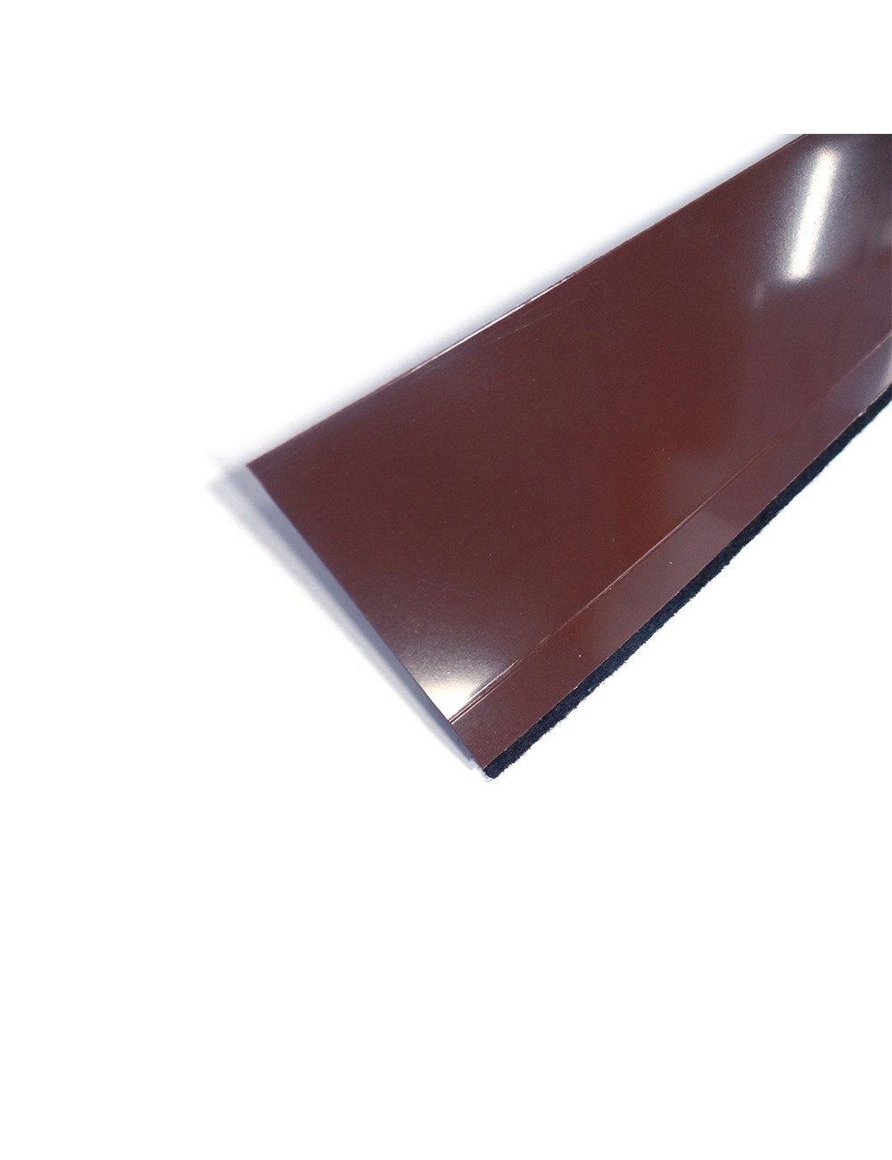 Burlete bajo puerta flexible marron con fieltro 1 m