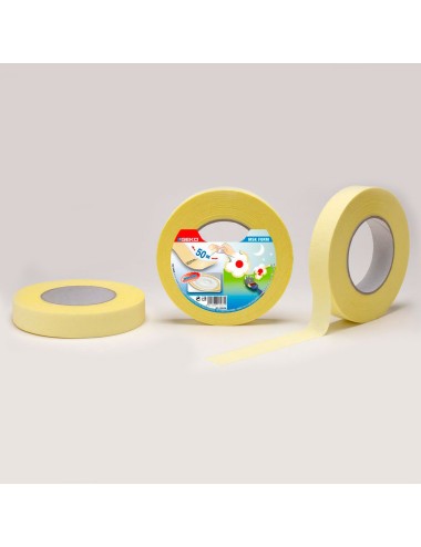 Cinta masking "kreep" para pintar lineas circulares y curvas 25 mm x 50 m