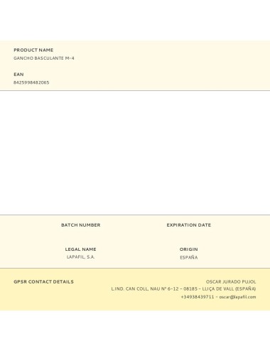 Gancho basculante m-4