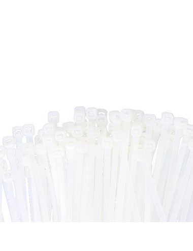 Bridas natural 2,5 x 100 mm nylon alta calidad (bolsa 100 unid.)