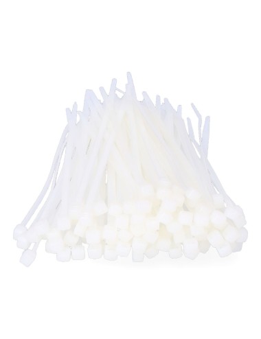 Bridas natural 2,5 x 100 mm nylon alta calidad (bolsa 100 unid.)