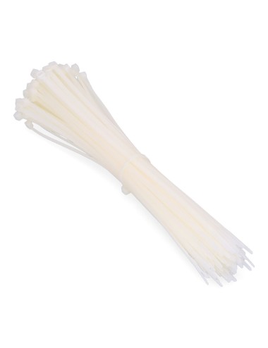Bridas natural 4,8 x 300 mm nylon alta calidad (bolsa 100 unid.)