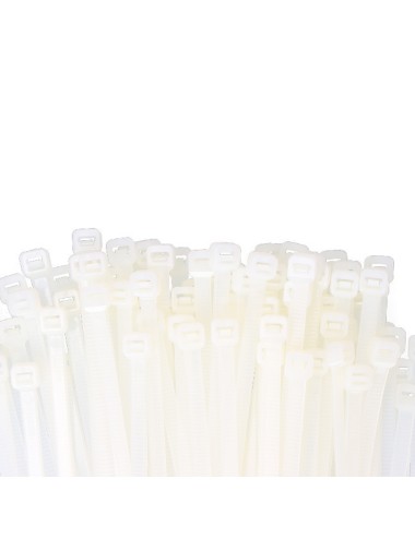 Bridas natural 4,6 x 200 mm nylon alta calidad (bolsa 100 unid.)
