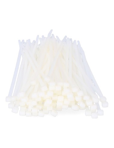 Bridas natural 4,6 x 200 mm nylon alta calidad (bolsa 100 unid.)