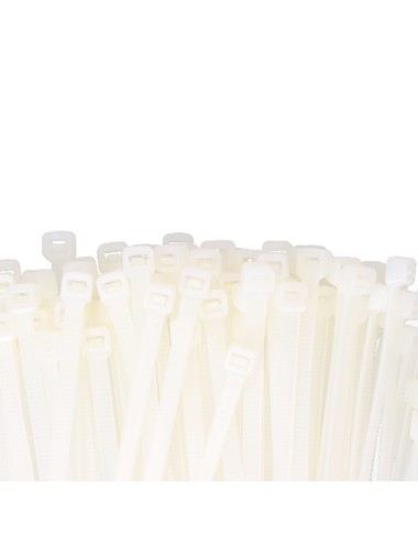 Bridas natural 300 x 7,6 mm nylon alta calidad (bolsa 100 unid.)