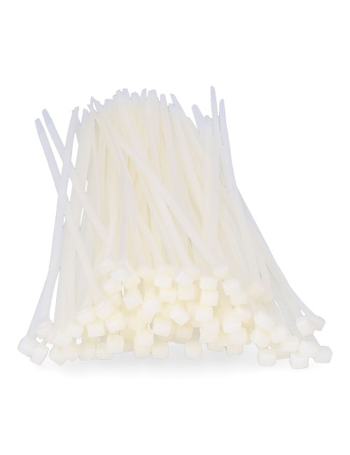 Bridas natural 300 x 7,6 mm nylon alta calidad (bolsa 100 unid.)