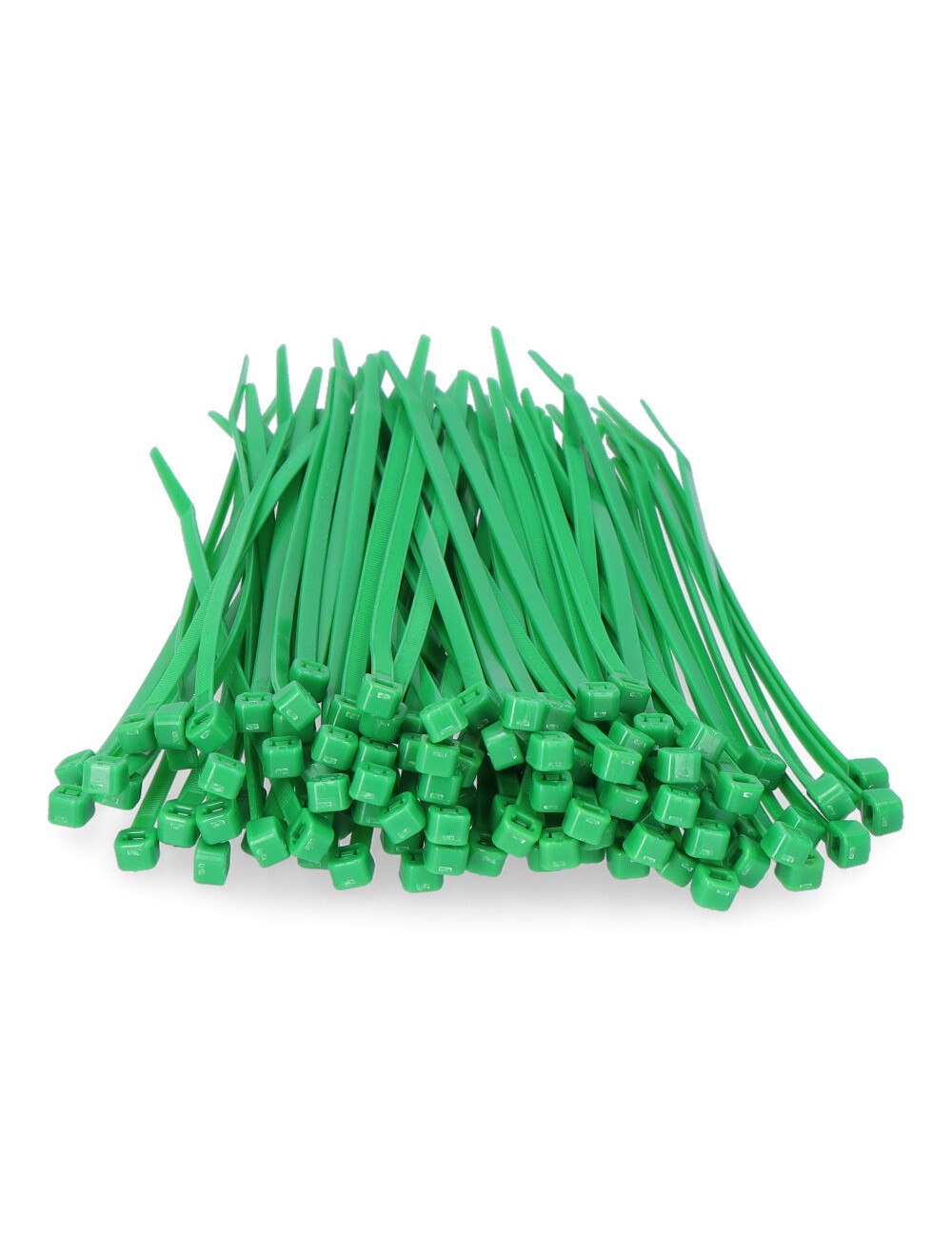 Bridas verdes 3,5 x 150 mm nylon alta calidad (bolsa 100 unid.)