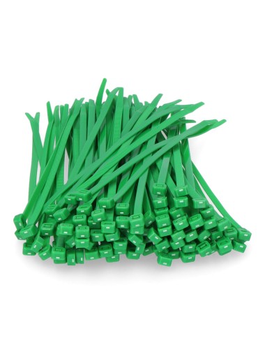Bridas verdes 4,6 x 200 mm nylon alta calidad (bolsa 100 unid.)