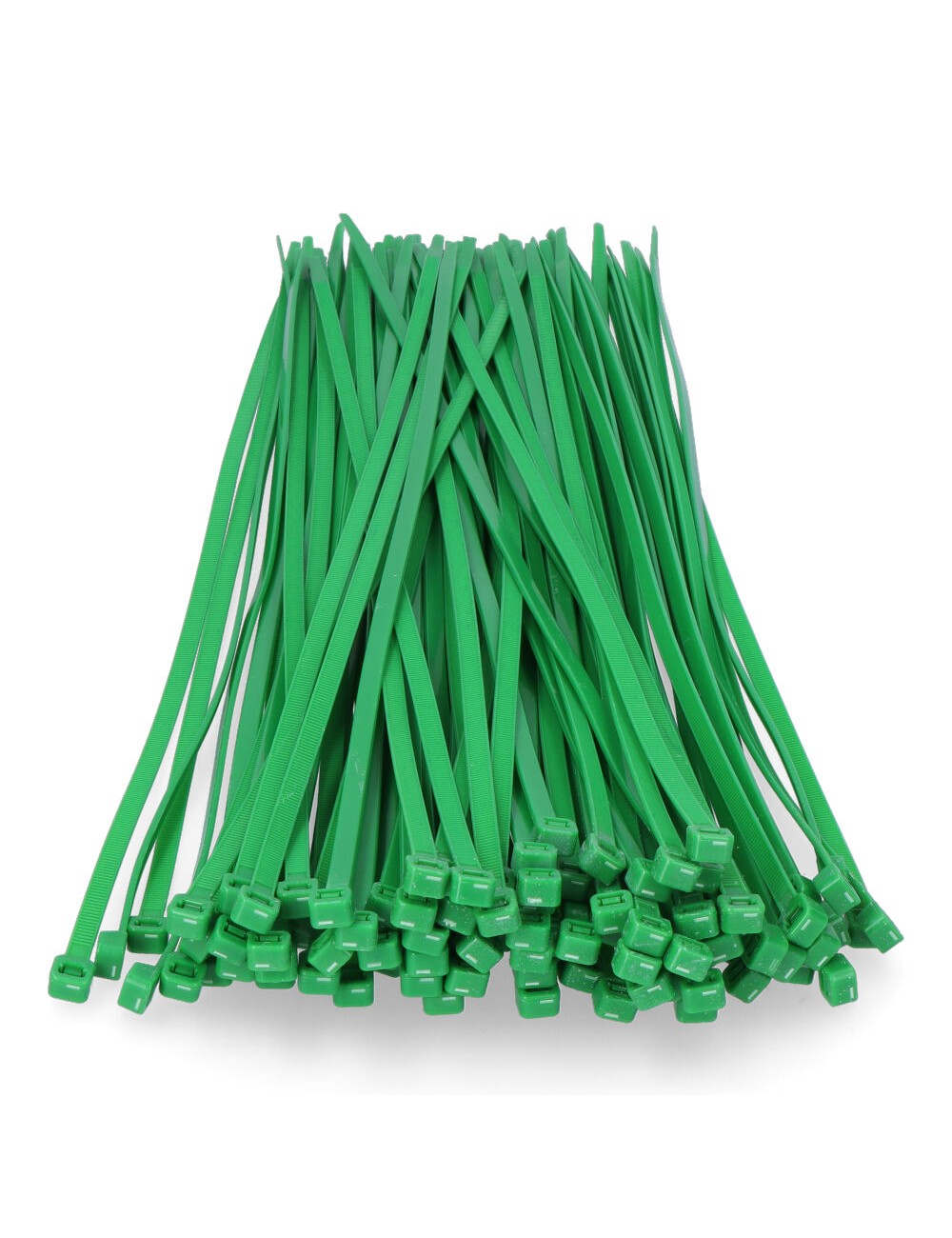 Bridas verdes 4,8 x 380 mm nylon alta calidad(bolsa 100 unid.)
