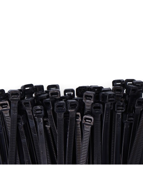Bridas negras 4,8 x 300 mm nylon alta calidad (bolsa 100 unid.)