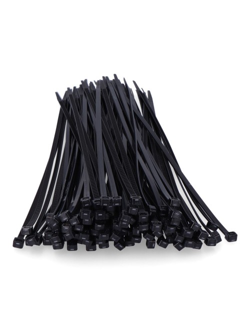 Bridas negras 4,8 x 300 mm nylon alta calidad (bolsa 100 unid.)