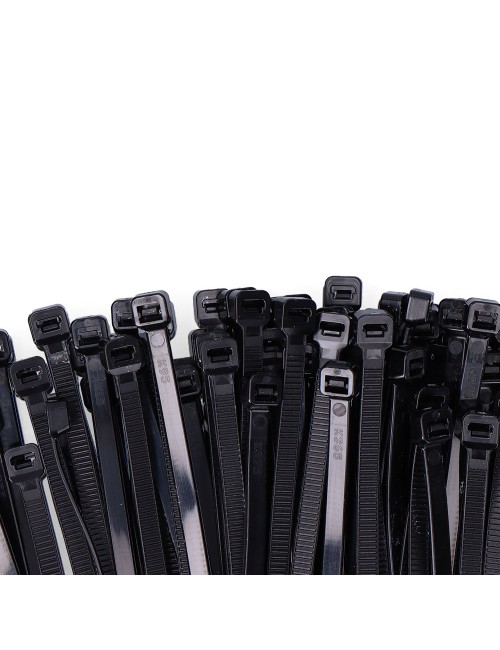 Bridas negras 4,6 x 200 mm nylon alta calidad (bolsa 100 unid.)