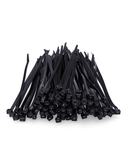 Bridas negras 4,6 x 200 mm nylon alta calidad (bolsa 100 unid.)