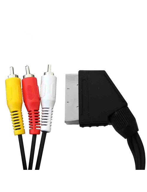 Euroconector macho a 3rca salida 1,5m