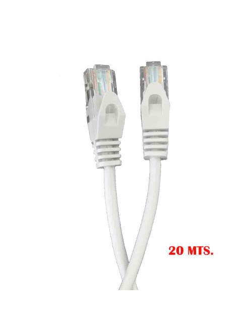 Cable utp cat.5e latiguillo rj45 "outex" 20 m