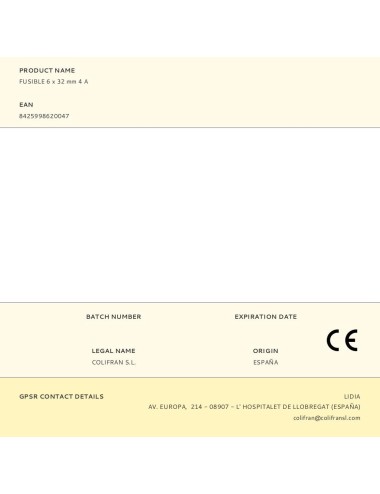 Fusible 6 x 32 mm 4 a