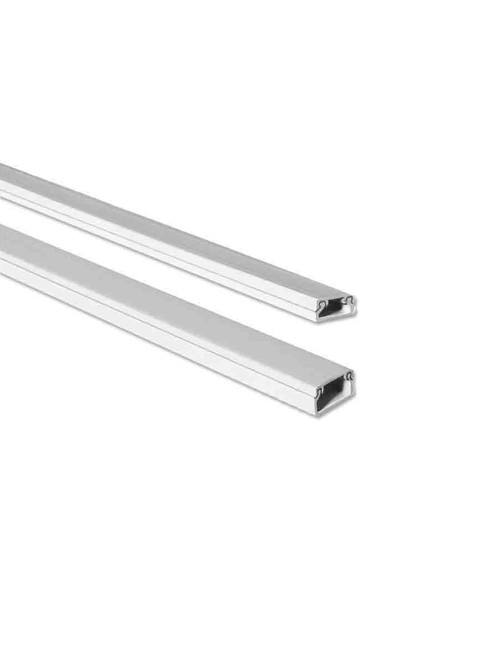 Mini canal adhesiva blanca 2 m 16 x 16 mm (precio por metro)