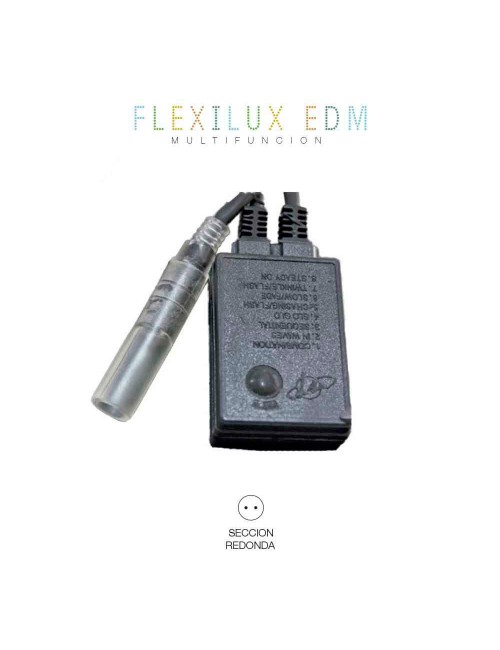 Programador tubo flexilux 2 vias ip44 máx.20 m
