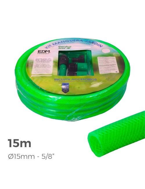 Kit manguera de jardin estandar 15 m (5/8" 15 mm)