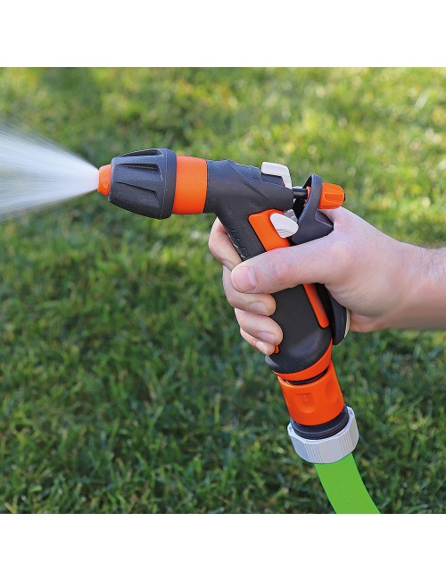 Pistola pulverizadora de riego regulable. con enchufe rapido