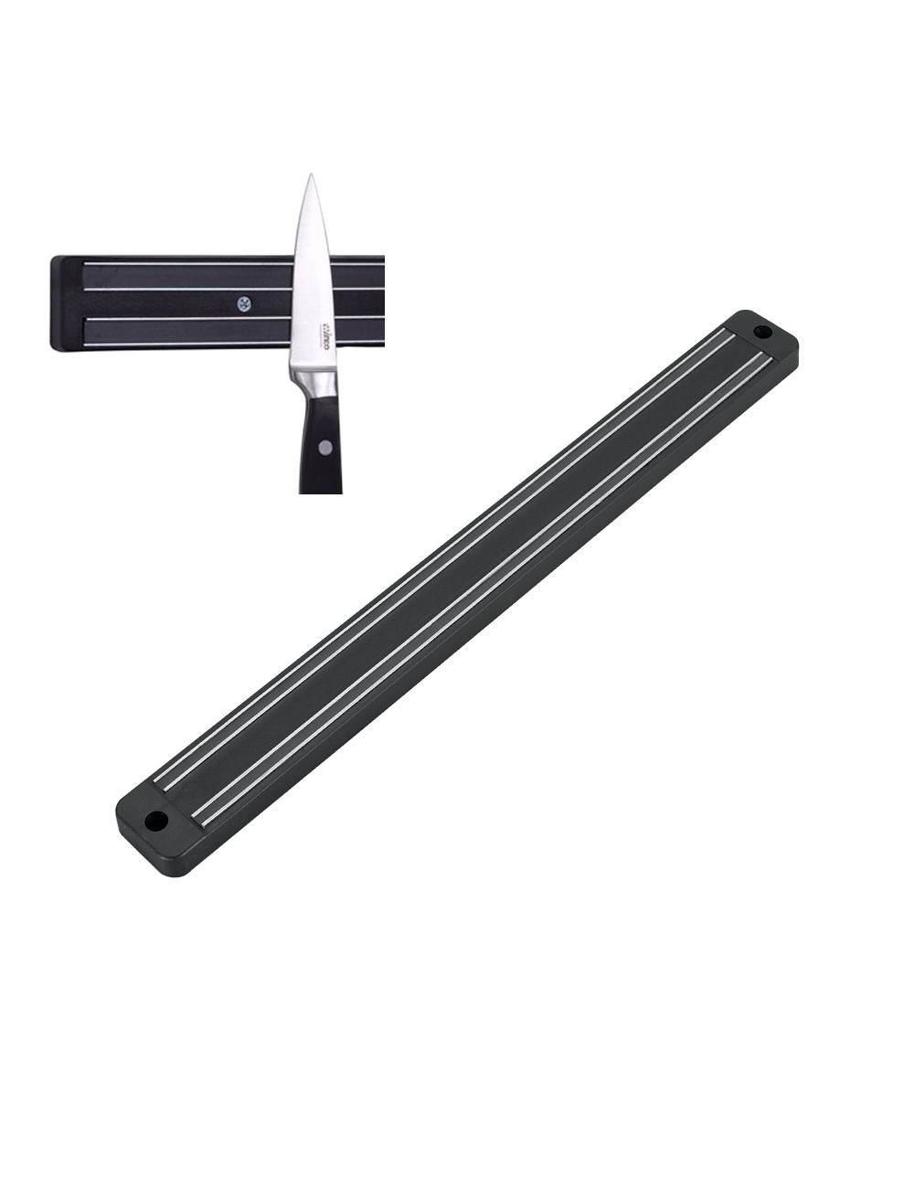 Barra de colgar cuchillos magnética 33 cm