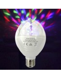 Bombilla discoteca led rgb e27 3w multicolor con rotacion 360° ø8x13cm edm