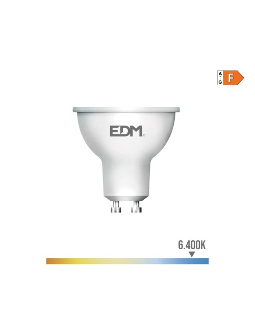 Bombilla dicroica led gu10 5 w 450 lm 6400 k luz fria ø5 x 5,5 cm