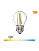 Bombilla esferica con filamento de led e27 4 w 500 lm 3200 k luz calida ø4,5 x 7,8 cm