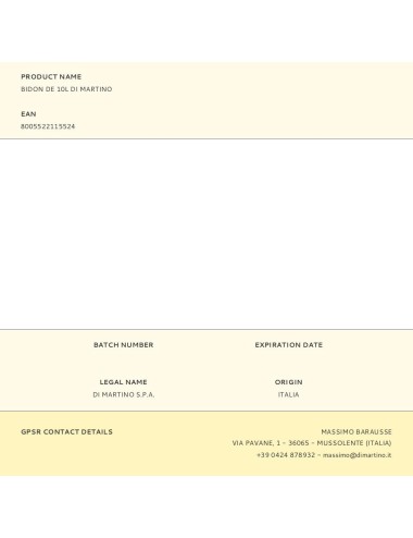 Bidon de 10l di martino