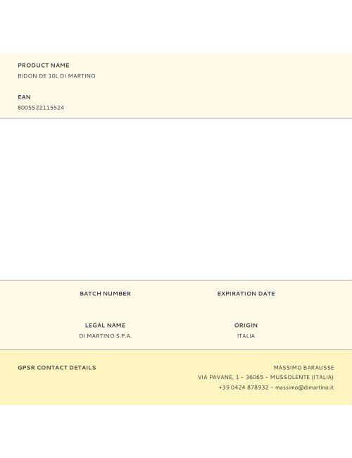 Bidon de 10l di martino