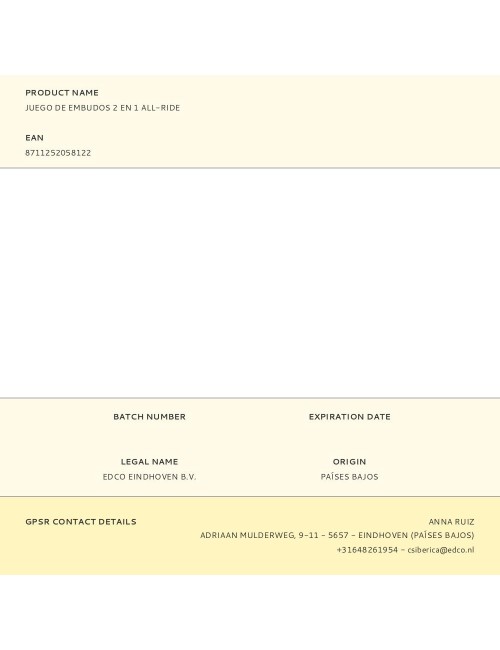 Juego de embudos 2 en 1 all-ride