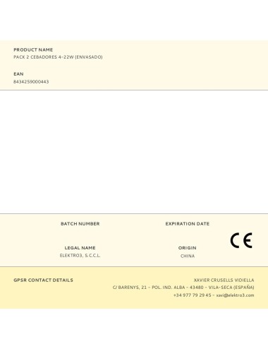 Pack 2 cebadores 4-22w (envasado)