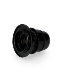 Portalámparas semiroscado + arandela e-27 negro (envasado)