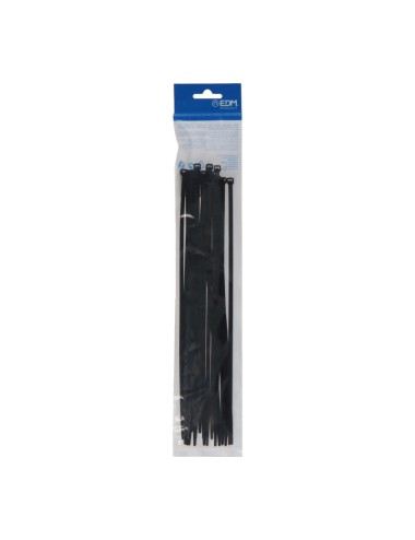 Bridas negras 4,8 x 300 mm nylon alta calidad (bolsa 25 unid.)