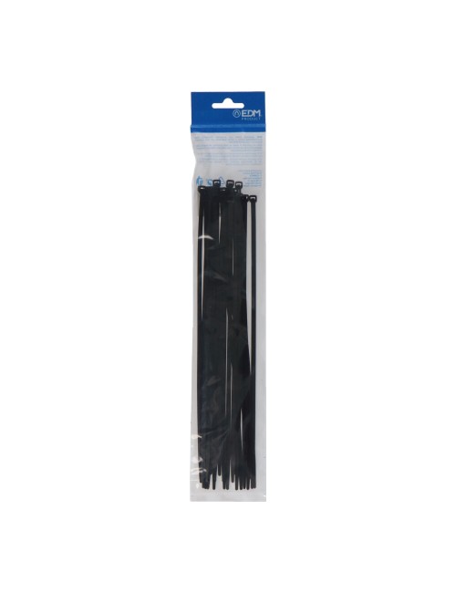 Bridas negras 4,8 x 300 mm nylon alta calidad (bolsa 25 unid.)