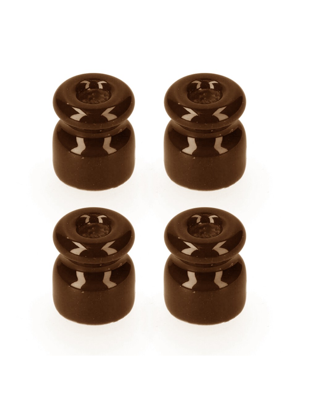 Aislador para cable trenzado marron envasado 4 uni edm