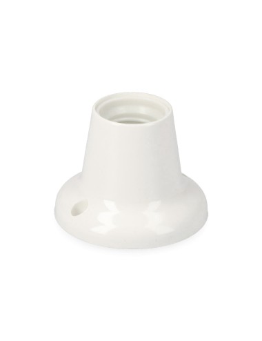 Portalamparas e27, zocalo recto, 4a 250v~, blanco (retractilado)