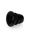 Portalamparas semiroscado e-27 homologado + arandela (retractilado) negro edm