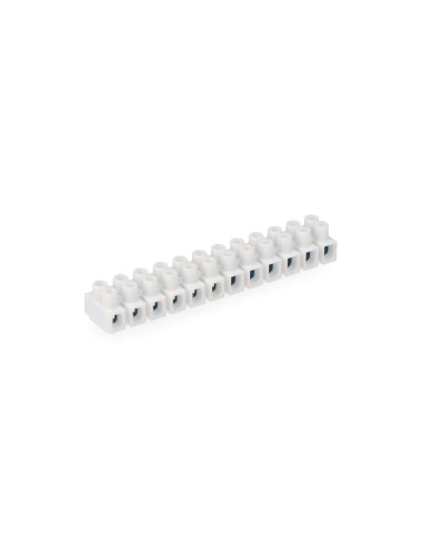 Regleta de conexion de 2.5 mm a 4 mm , 12 conectores, homologada, blanca (retractilada)