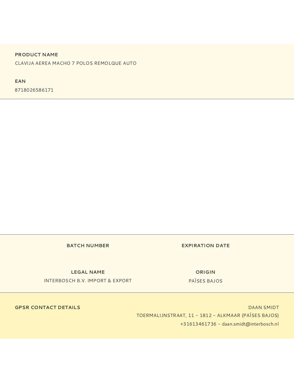 Clavija aerea macho 7 polos remolque auto