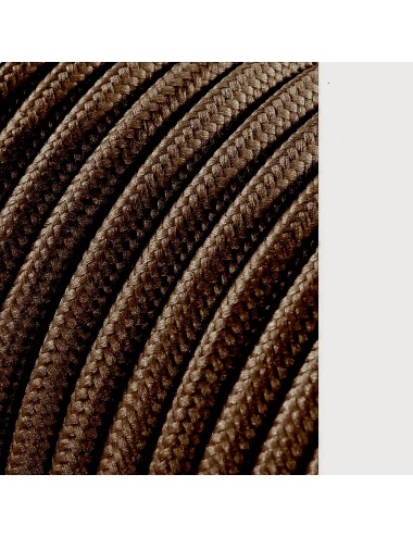 Carrete cable cordón tubular h03vv-f 2 x 0,75 mm marrón, 25 m