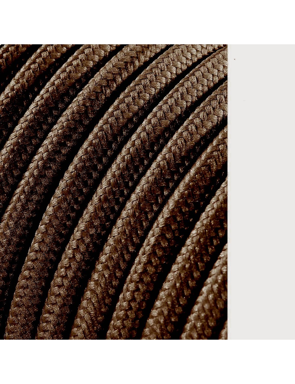 Carrete cable cordón tubular h03vv-f 2 x 0,75 mm marrón, 25 m