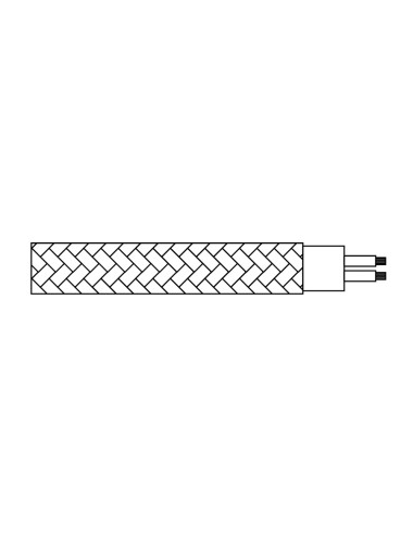 Carrete cable cordón tubular h03vv-f 2 x 0,75 mm beige, 25 m