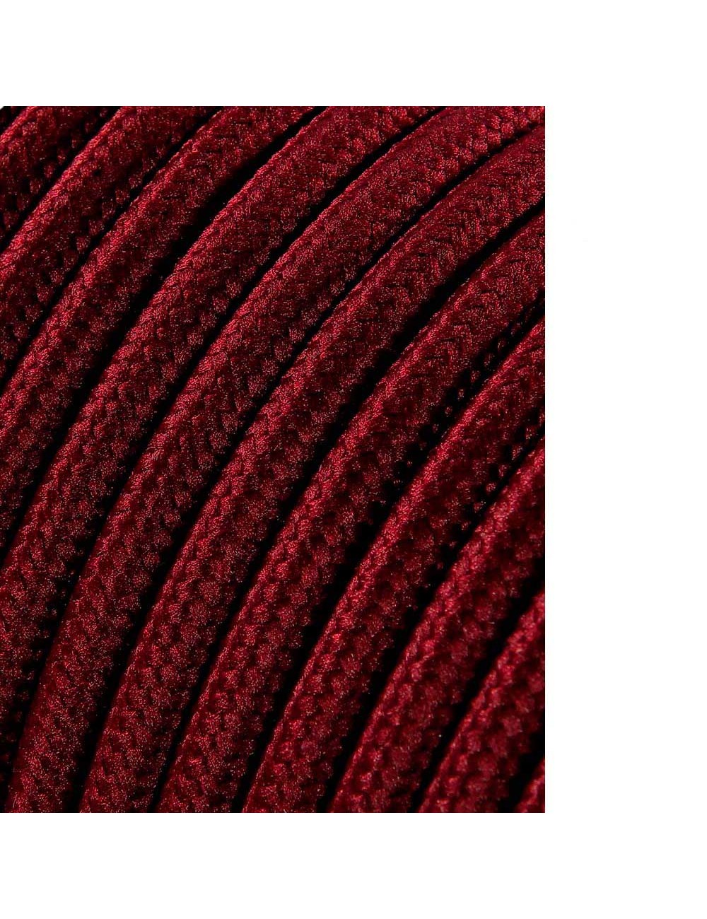 Carrete cable cordón tubular h03vv-f 2 x 0,75 mm burdeos, 25 m