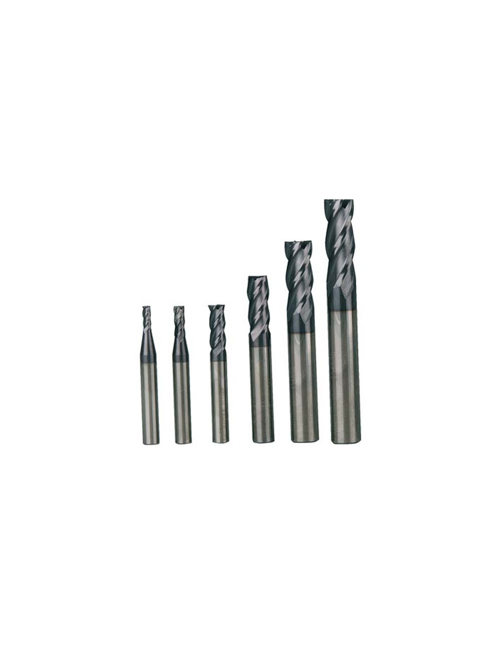 JUEGO FRESA METAL DURO   3/4/6/8/10/12, 18 piezas