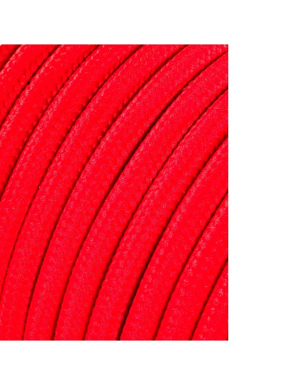 Carrete cable cordón tubular h03vv-f 2 x 0,75 mm rojo, 25 m