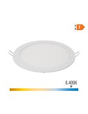 Downlight led empotrable redondo 20 w luz fría 6400 k 1500 lm blanco ø22,5 cm