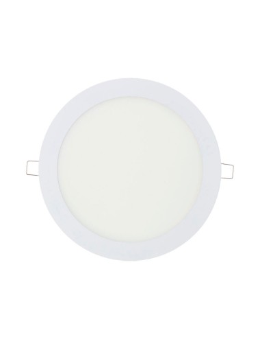 Downlight led empotrable redondo 20 w luz fría 6400 k 1500 lm blanco ø22,5 cm